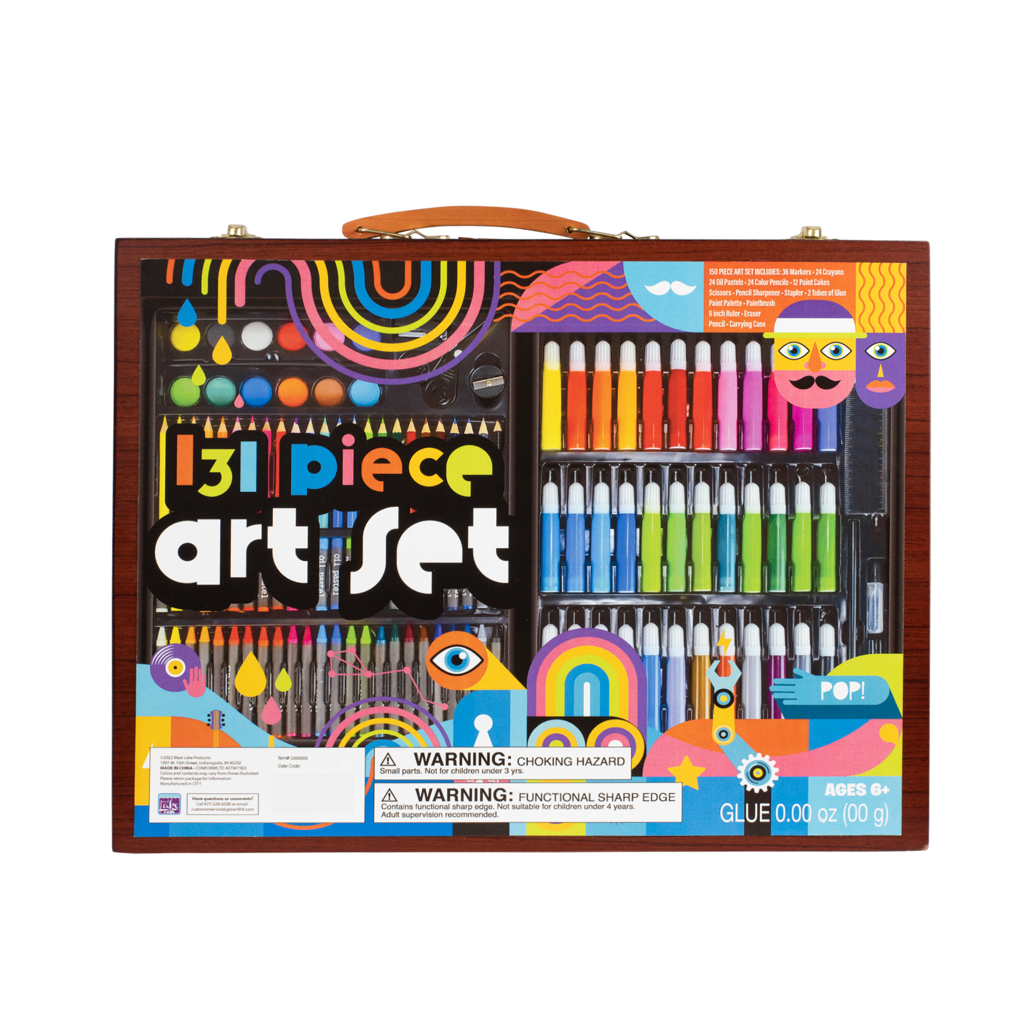131 Pc. Deluxe Art Set - Toys for Tots Virtual Toy Box