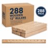 12 inch Wooden Ruler - (288 pack)
