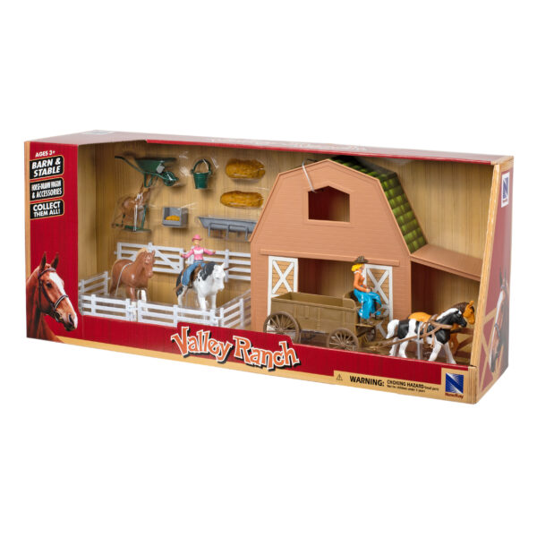 Valley Ranch Brown Barn Horse Set - Image 2