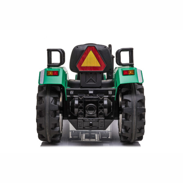 12V Battery Operated Big Wheeled Green Tractor - Image 5