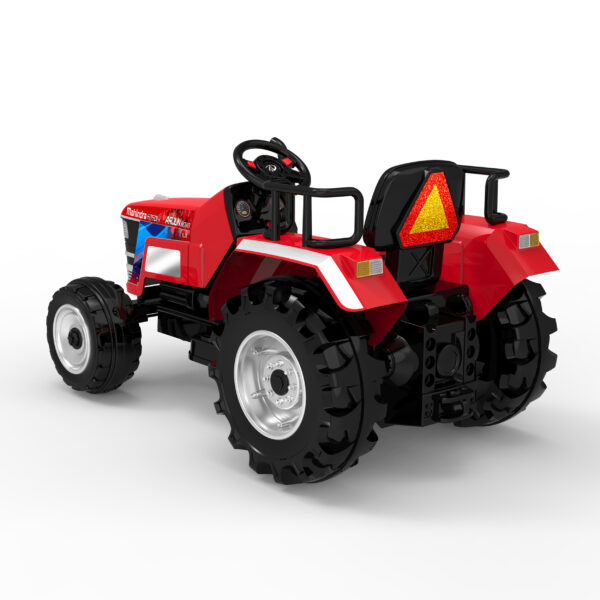 12V Battery Operated Big Wheeled Red Tractor - Image 3