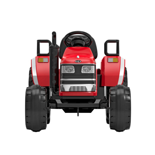 12V Battery Operated Big Wheeled Red Tractor - Image 4
