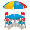 Summertime Patio Set with Chairs & Umbrella